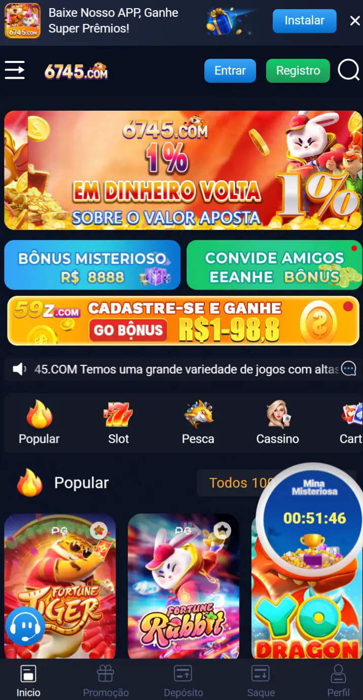 6745 cassino em plataforma de reais sem rollover Jogue Agora